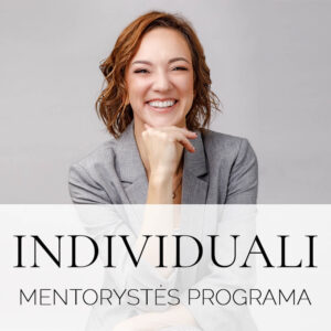 Individuali mentorystės programa (15 užsiėmimų)